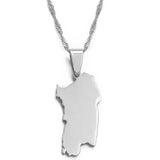 Anniyo Italy Sardinia Pendant and Necklace Silver Color/Gold Color Trendy Italian Sardegna/Sardaigne Jewelry #015021