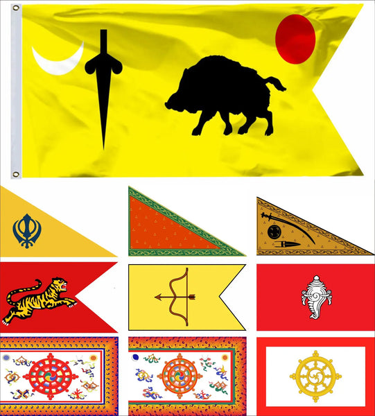 IndiaPre Colonial States Vijaynagara 1336 Flag 3X5ft Chola Kingdom 300 90X150cm Sikkim 60x90cm Chera Dynasty 500 Banner