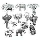 2pcs Charms Big Elephant For Jewelry Making DIY Jewelry Accessories Antique Silver Color Big Elephant Pendant Charms