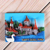Magnetic refrigerator magnets Italy Switzerland Chile Austria European  countries Tourist attractions souvenir Home decoration