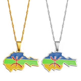 Anniyo 3.3cm Berbers Pendant Necklaces African Berber Jewelry for Women Men @249921