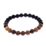8mm Natural Wood Buddha Bracelet Men Handmade Charms OM Beads Yoga Chakra Mala Prayer Bracelet Meditation Jewelry pulsera