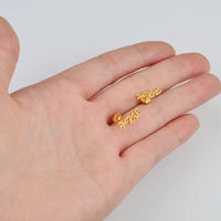 Anniyo Ethiopia Tigray Stud Earrings Stainless Steel Jewelry for Women Girls @235521