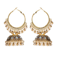 Pendientes Gypsy Ethnic Round Bells Indian Jewelry Earrings Vintage Tribe Jhumka Earrings Kolczyki Wedding Jewelry