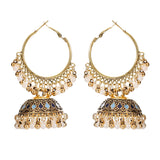 Pendientes Gypsy Ethnic Round Bells Indian Jewelry Earrings Vintage Tribe Jhumka Earrings Kolczyki Wedding Jewelry