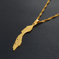 Anniyo Curacao Islands Map Pendant Necklaces Silver Color/Gold Color Jewelry Maps  @018921