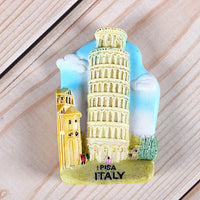 Magnetic refrigerator magnets Italy Switzerland Chile Austria European  countries Tourist attractions souvenir Home decoration