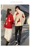 Christmas Sweater Women Autumn Winter Korean Loose Pullover Deer Sweater Men and Woman Oversized Sweaters Couples
