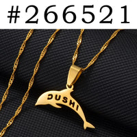 Anniyo Curacao Dolphin Pendant Necklaces Dushi Jewelry for Women Men #266521