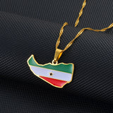 Anniyo Somaliland Pendant Necklaces for Men Women Gold Color Jewelry #263421