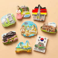 Magnetic stickers refrigerators World tourist souvenirs France Paris Japan Travel fridge magnets Prague Thailand Germany Italy