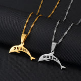 Anniyo Curacao Dolphin Pendant Necklaces Dushi Jewelry for Women Men #266521