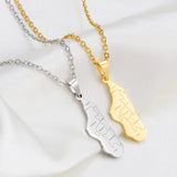 Anniyo Madagascar Map With Cities Name Pendant Necklaces Women Jewelry Africa Malagasy Maps @269421