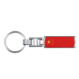 3D Metal Car Keychain Key Chain Key Ring For Iran Argentina Pakistan Switzerland Iraq Afghanistan China National Flag Badge Logo
