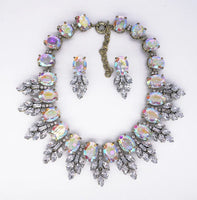 2025 New Luxury Crystal Rhinestone Collar Choker Necklace Women Indian Ethnic Statement Maxi Big Bib Necklace Wedding Jewelry