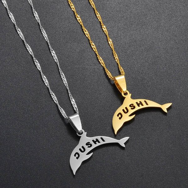 Anniyo Curacao Dolphin Pendant Necklaces Dushi Jewelry for Women Men #266521