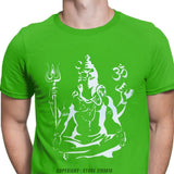 Free Shipping Men Tshirts Lord Shiva Tshirt Hindu Ganesha God India Lingam Fitness Tee Shirt for Men Pure Cotton Streetwear