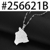Anniyo Hawaii Map With City Name Pendant Necklaces Hawaiian Jewelry #256621