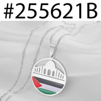 Anniyo Al-Aqsa Mosque and Palestine Pendant Necklaces Jewelry #255621