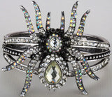 Spider bangle bracelet halloween bling jewelry gifts for women antique gold silver color wholesale dropshipping A04