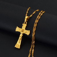 Anniyo Jesus Cross Pendants and Necklaces for Women Girls Jesus Christianity Religion Christian Baptism  Charm Crosses