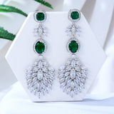 GODKI  Trendy Indian Kundan Engagement Earring For Women Wedding Party African Dubai Bridal Jewelry boucle d'oreille femme Gift