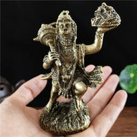 Bronze Color Hanuman Statue Figurine Ornaments Resin Indian Hindu Monkey God Buddha Statues Sculpture Home Decoration Lucky Gift