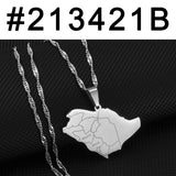 Anniyo Saudi Arabia With Medina & Mecca City Name Pendant Necklace Jewelry @213421