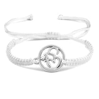 Charm OM Symbol Handmade Braided Rope String Adjustable Red Black Bracelets Women Men Lucky Fashion Jewelry Friend Gift Prayer