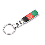 3D Metal Car Keychain Key Chain Key Ring For Iran Argentina Pakistan Switzerland Iraq Afghanistan China National Flag Badge Logo