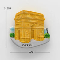 Magnetic stickers refrigerators World tourist souvenirs France Paris Japan Travel fridge magnets Prague Thailand Germany Italy