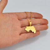 Anniyo The Republic of Guinea Map & Cities Name Pendant Necklace Women Gold Color Jewelry Map Of Guinea Necklaces Guinea #176621