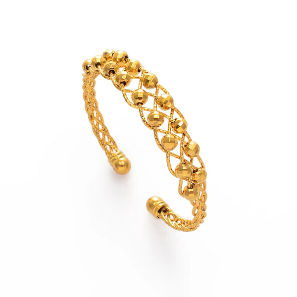 Anniyo Hawaiian Ball Bangle Gold Color Guam Bracelet Bangle Kiribati Chuuk Micronesia Marshallese African Banglets Women @234306