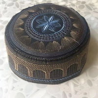 New Muslim Men Prayer Cap Hat Cotton Embroidery Leisure Saudi Arabia Islamic Hat Cap Men Headscarf Topkippot Turban Saudi Cap