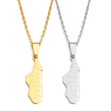 Anniyo Madagascar Map With Cities Name Pendant Necklaces Women Jewelry Africa Malagasy Maps @269421