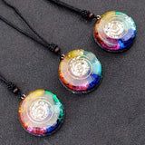 Orgonite Pendant Necklace Energy Generator Emf Protection Healing Crystal Sacred Geometry Chakra Necklaces Meditation Jewellry