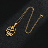 SONYA Guam's Necklaces for Women Men Gold Color Guam Pendant Wedding Party Engagement Stainless Steel Jewelry