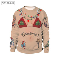 2025 Ugly Christmas Sweater For gift Santa Elf Funny Pullover Womens Mens Jerseys Party Birthday SnowmanXmas Sweatshirt