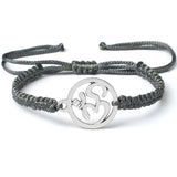 Charm OM Symbol Handmade Braided Rope String Adjustable Red Black Bracelets Women Men Lucky Fashion Jewelry Friend Gift Prayer