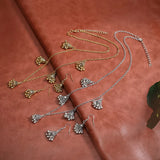 Indian Women Jewelry Silver Color Bells Earring/Necklace Set Bijoux Wedding Jewelry Hangers Bohemia Jhumka Earrings Hangers