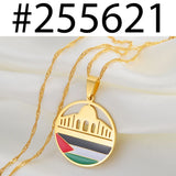 Anniyo Al-Aqsa Mosque and Palestine Pendant Necklaces Jewelry #255621