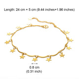 Anniyo Charm Anklet of Butterfly Dolphin Stone Shell Cross Heart fish Foot Chain Gold Color Jewelry Wedding Party Anklet #122616