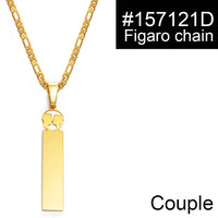 Anniyo Customize Capital Letters Pendant Necklaces,Personalized Name Hawaiian Kiribati Heart Lovers Coconut Tree Jewelry #156721
