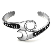 Wrench Bracelet Men's Domineering Repair Tool Wrench Cuff Open Bracelet Motorcycle Biker Punk Rock Party Jewelry Gift