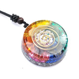 Orgonite Pendant Necklace Energy Generator Emf Protection Healing Crystal Sacred Geometry Chakra Necklaces Meditation Jewellry