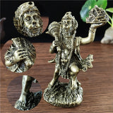 Bronze Color Hanuman Statue Figurine Ornaments Resin Indian Hindu Monkey God Buddha Statues Sculpture Home Decoration Lucky Gift