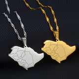 Anniyo Saudi Arabia With Medina & Mecca City Name Pendant Necklace Jewelry @213421