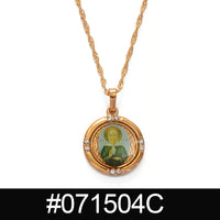 Saint Nicholas Saint Matrona Blind of Moscow Necklaces St. Innocent Orthodox Church Orthodox Pope Cross Pendant Jewelry Russia##
