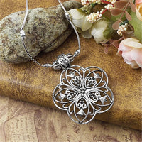 Bohemia Vintage Ethnic Leaf Red Stone Tassel Necklace For Women Gypsy Sliver Color Long Chain Necklace For Girls Tibetan Jewelry