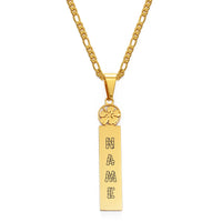 Anniyo (Up to 8 letter) Customize Capital Letters Pendant Necklaces,Personalized Name Hawaiian Flower Kiribati Jewelry #150321